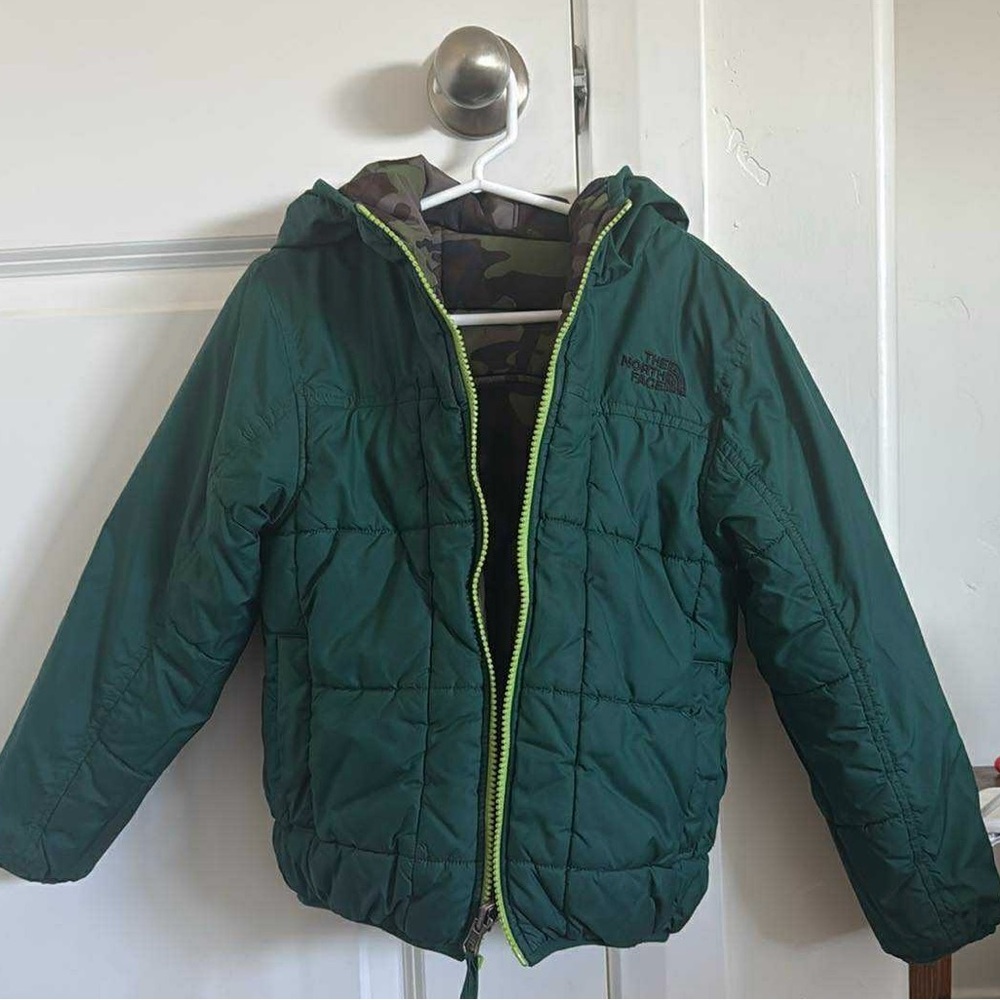 The North Face Kids Forest Green Puffer Jacket